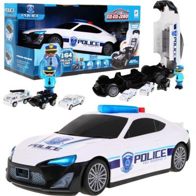 Opakowanie Samochód policyjny rozkładany metalowy