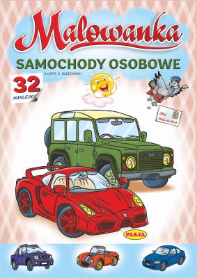 Samochody osobowe. Malowanka. Autor: Kruszewski Włodzimierz, Ernest Błędowski. SmakLiter.pl Okładka książki Samochody osobowe. Malowanka