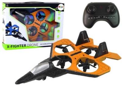 Opakowanie Samolot dron RC pomarańczowy zdalnie sterowany