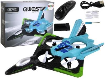 Opakowanie Samolot Myśliwiec ze światłem niebieski