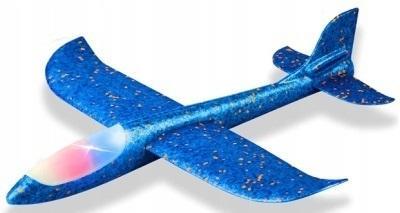 Samolot styropianowy ze światłem. Wydawca: Macyszyn Toys. SmakLiter.pl Opakowanie Samolot styropianowy ze światłem