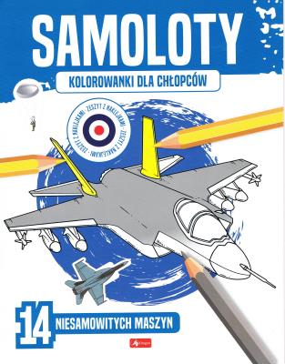 Okładka książki Samoloty. Kolorowanki dla chłopców