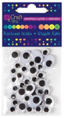 Opakowanie Samporzylepne ruchome oczka owalne mix 36 szt.