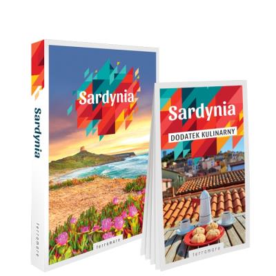 Sardynia przewodnik z dodatkiem kulinarnym. Autor: Adamczyk Karolina. SmakLiter.pl Okładka książki Sardynia przewodnik z dodatkiem kulinarnym