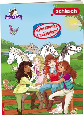 Okładka książki Schleich Horse Club Kolorowanka z naklejkami NA-8401