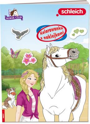 Okładka książki SCHLEICH Horse Club Kolorowanka z naklejkami NA-8402