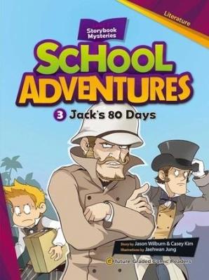 Okładka książki School Adventures Level 2 cz.3 Jack's 80 Days + CD