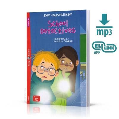 School Detectives + audio MP3 A1. Autor: Cadwallader Jane. SmakLiter.pl Okładka książki School Detectives + audio MP3 A1