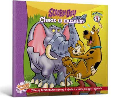 Scooby-Doo! Chaos w muzeum. Autor: Herman Gail. SmakLiter.pl Okładka książki Scooby-Doo! Chaos w muzeum