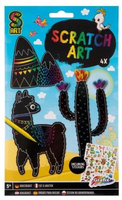 Opakowanie Scratch Art zwierzątka do rysowania 4 sztuki