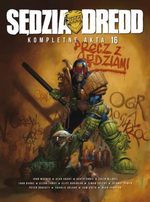 *Sędzia Dredd Kompletne akta 16. Autor: Grant, Alan; Ennis, Garth; Wagner, John. SmakLiter.pl Okładka książki *Sędzia Dredd Kompletne akta 16