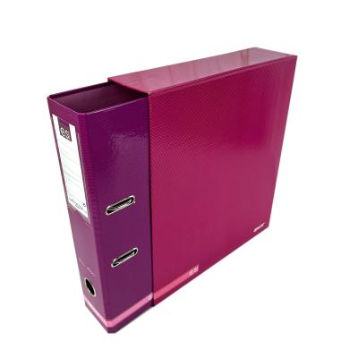 Opakowanie Segregator A4 z dźwignią z pudełkiem classic stripes fuksja