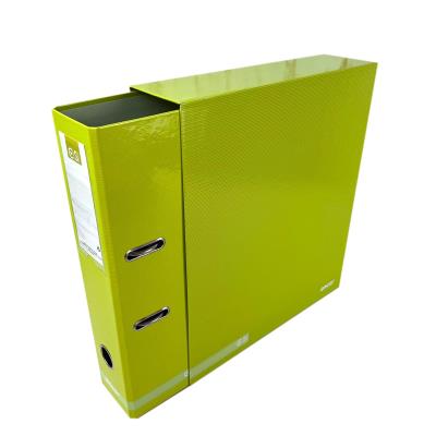 Opakowanie Segregator A4 z dźwignią z pudełkiem classic stripes limonka