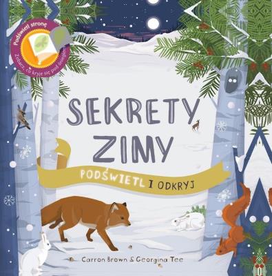Sekrety Zimy. Podświetl i Odkryj. Autor: Carron Brown. SmakLiter.pl Okładka książki Sekrety Zimy. Podświetl i Odkryj
