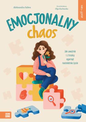 Self-care. Emocjonalny chaos. Autor: Aleksandra Salwa. SmakLiter.pl Okładka książki Self-care. Emocjonalny chaos