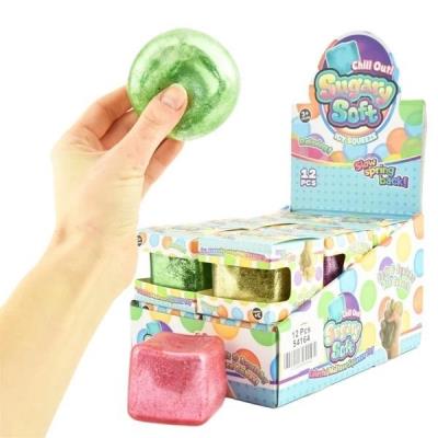 Opakowanie Sensoryczny gniotek z połyskiem kostka lodu