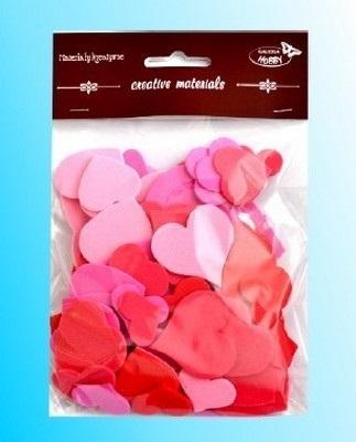 Opakowanie Serca czerwono-różowe 88szt