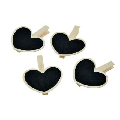 Opakowanie Serca klamerki z tablicówką 4szt
