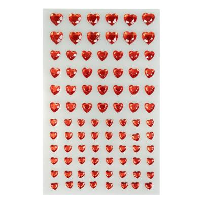 Opakowanie Serduszka kryształki samoprzylepne 84szt