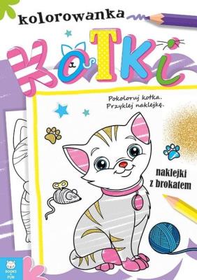 Okładka książki Seria z brokatem Kotki