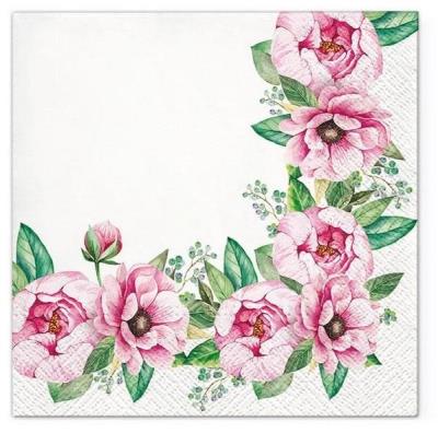 Opakowanie Serwertki Rama z kwiatów 33x33cm 20szt
