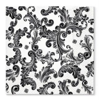 Opakowanie Serwertki Source of Fame czarne 33x33cm 20szt