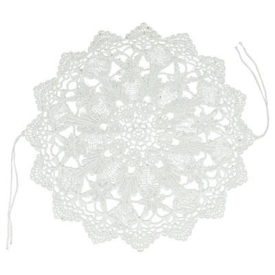 Opakowanie Serweta ażurowa na koszyczek z tasiemkami