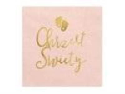 Opakowanie Serwetki Chrzest jasny różowy 33x33cm 12szt