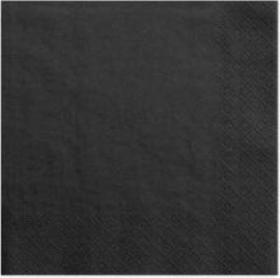 Opakowanie Serwetki Czarne 33x33cm 20szt