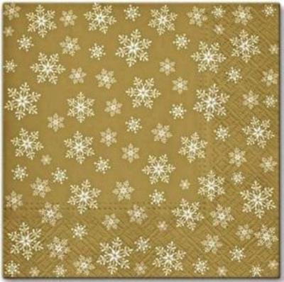 Opakowanie Serwetki Gwiazdki złote 33x33cm 20szt