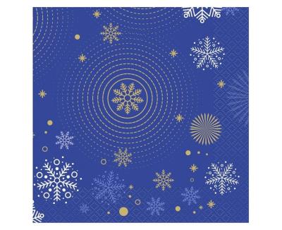 Opakowanie Serwetki Hello Winter Navy Blue 33x33cm 20szt