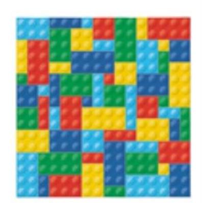 Opakowanie Serwetki kolorowe cegły 33x33cm 20szt