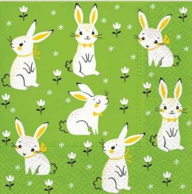 Opakowanie Serwetki Króliczki Wielkanocne 33x33cm 20szt