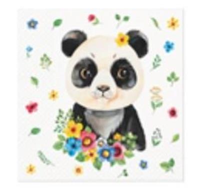 Opakowanie Serwetki kwiatowa panda 33x33cm 20szt