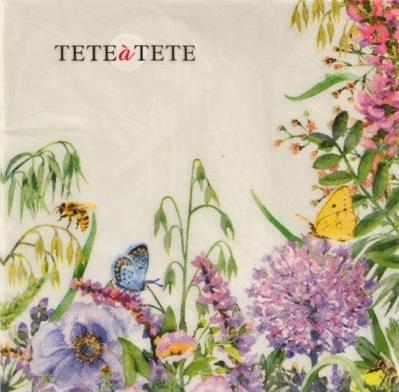 Opakowanie Serwetki Kwiaty 33x33cm 20szt