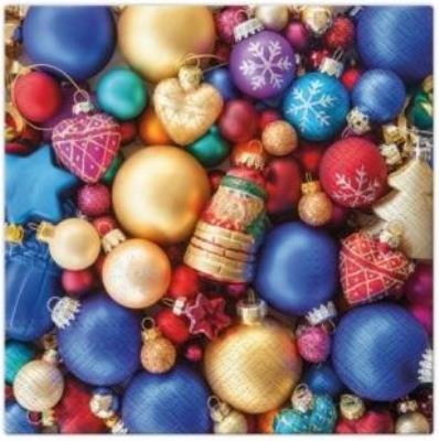 Opakowanie Serwetki Ozdoby choinkowe 33x33cm 20szt