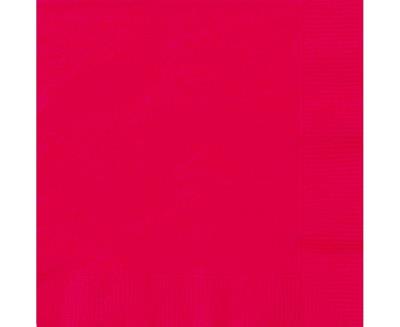 Opakowanie Serwetki papierowe czerwone 25x25cm 20szt