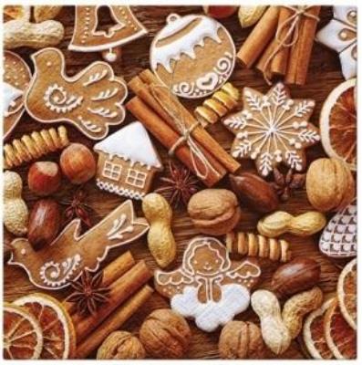 Opakowanie Serwetki Pierniki 33x33cm 20szt