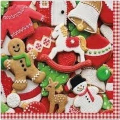 Opakowanie Serwetki Piernikowe ubrania 33x33cm 20szt