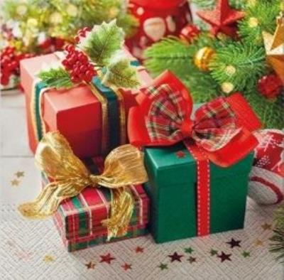 Opakowanie Serwetki Prezenty 33x33cm 20szt