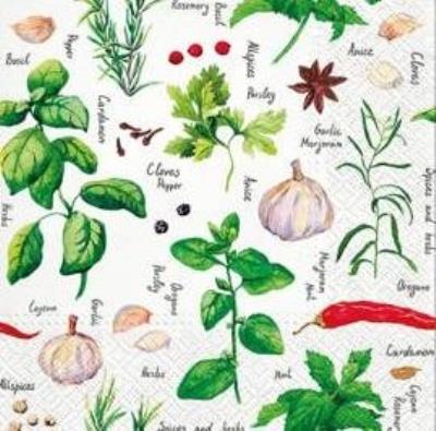 Opakowanie Serwetki Przyprawy i zioła 33x33cm 20szt