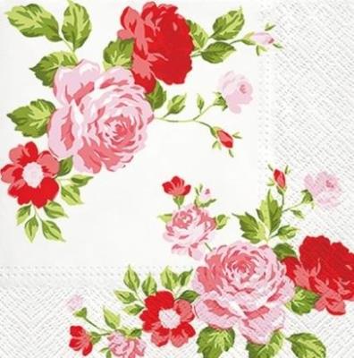 Opakowanie Serwetki Róże 33x33cm 20szt