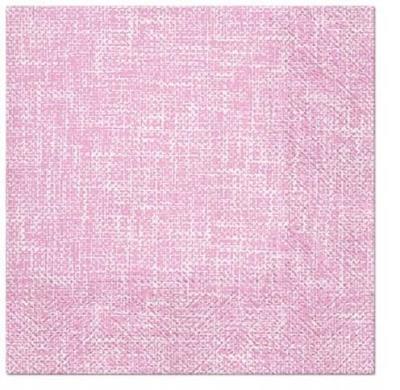 Opakowanie Serwetki Rózowe płótno 33x33cm 20szt
