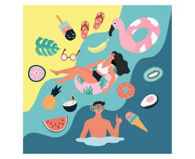 Opakowanie Serwetki Summer Let's Party beach 33x33cm 20szt