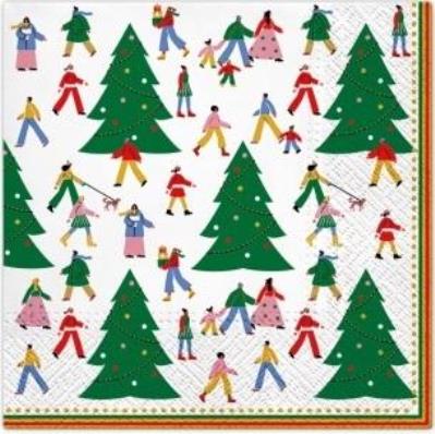 Opakowanie Serwetki Świąteczny gwar 33x33cm 20szt