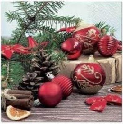 Opakowanie Serwetki Święteczny czas 33x33cm 20szt