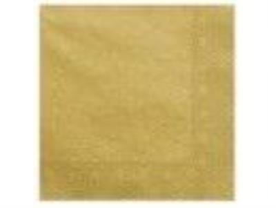 Opakowanie Serwetki trójwarstwowe złoty 40x40cm 20szt