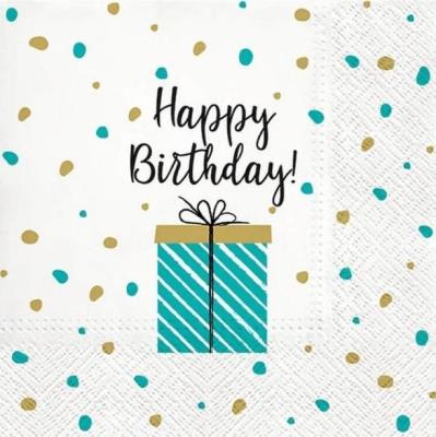 Opakowanie Serwetki Urodziny 33x33cm 20szt