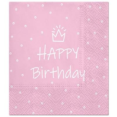 Opakowanie Serwetki Urodziny 33x33cm 20szt