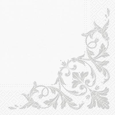 Opakowanie Serwetki ze srebrnym motywem